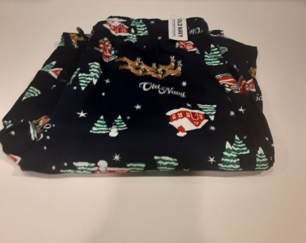 Old Navy NWT Christmas PJ Bottoms sz S Lounge Worthy